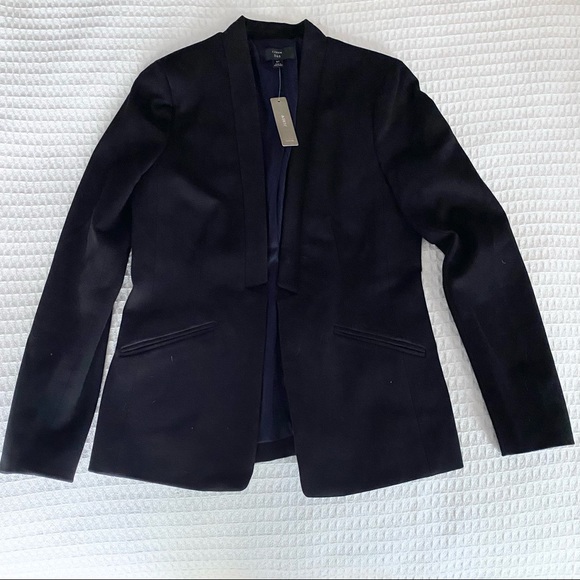 J. Crew black collarless blazer NWT size 8T